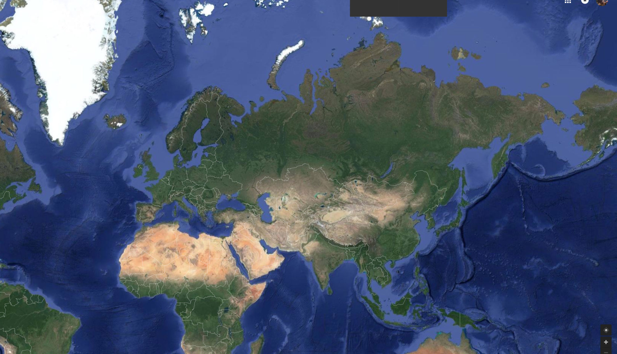 Карта земли со спутника